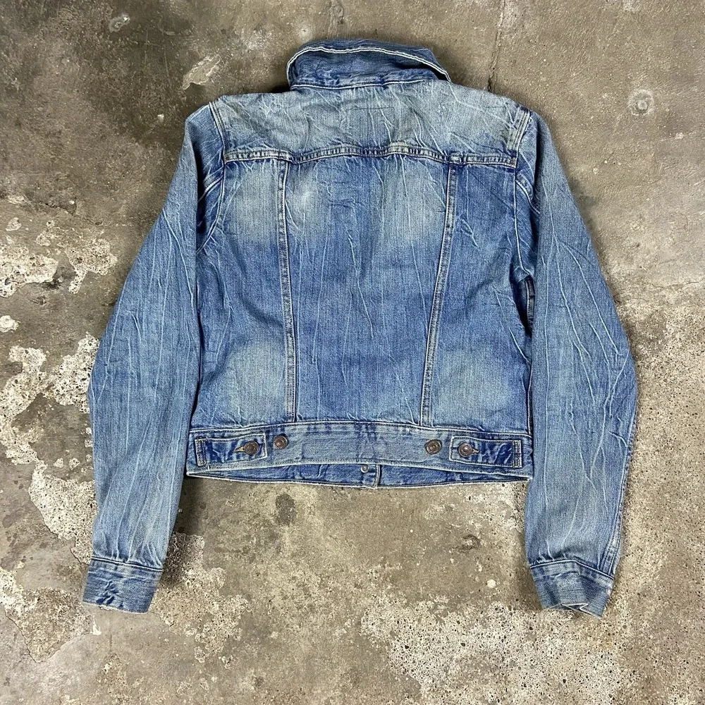 Levi's XX Denim‎ Jacket Youth Size Medium Blue Button Up Classic Long Sleeve